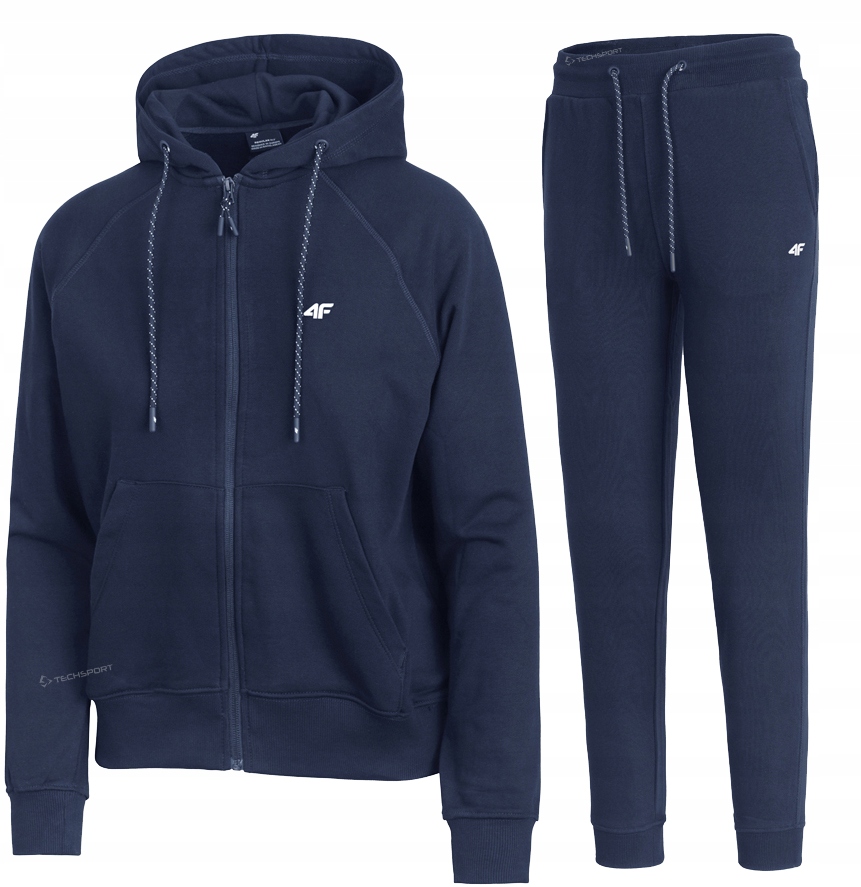 4F Damski Dres Bawełna Komplet Bluza Rozpinana Spodnie rozm L