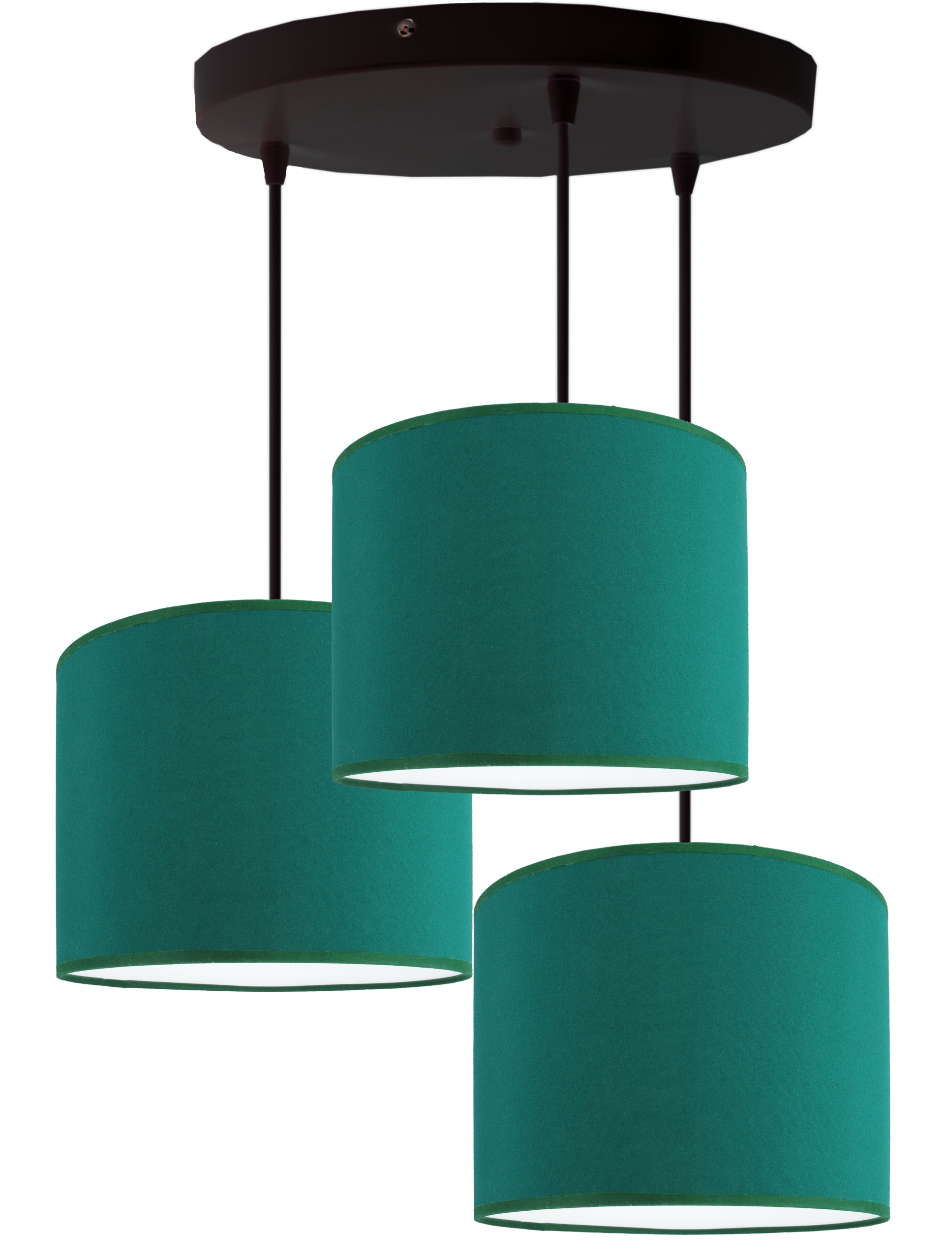 Módní závěsná lampa, stropní lustr, módní stínítko 20 cm, zelená Led