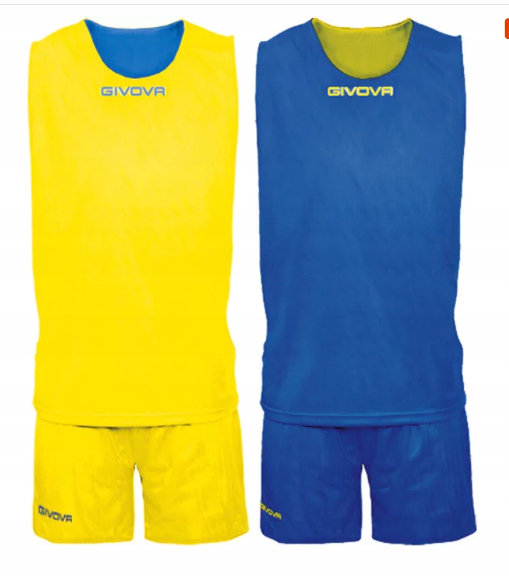Komplet Piłkarski Sportowy Givova Double Yellow Royal r.L