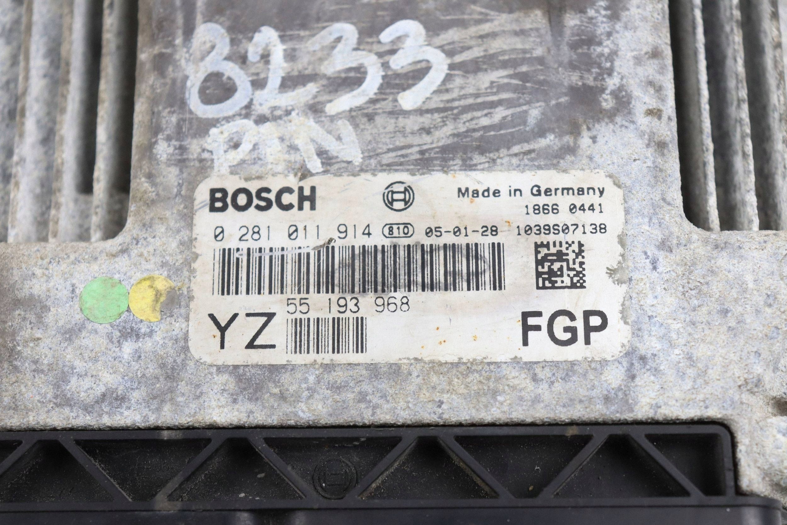 OPEL VECTRA C ordinateur unité de commande électronique uce moteur 1.9 CDTI 55193968 0281011914