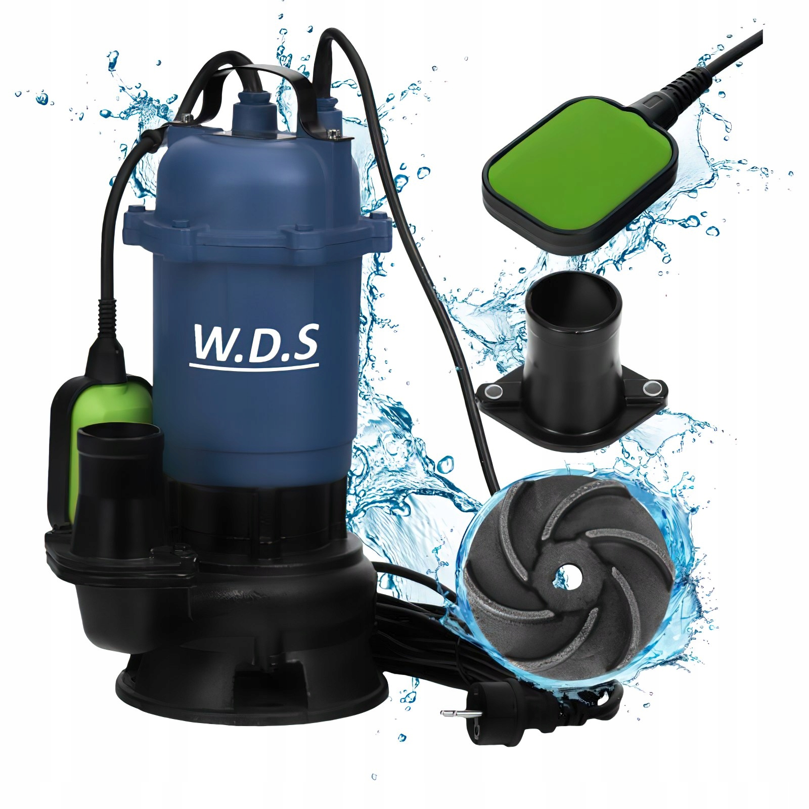 Ponorná Pumpa Na Špinavú Vodu W.d.s. WDS2422 2850W 2" Plavák