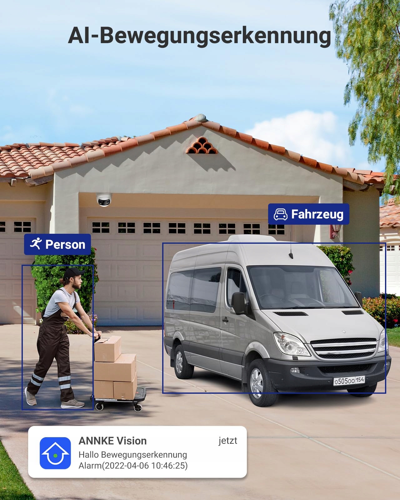 ANNKE Kamera Zewnętrzna PoE 6MP 180° Panorama AI IP67 2-Way Audio 24/7 — miniatura 4