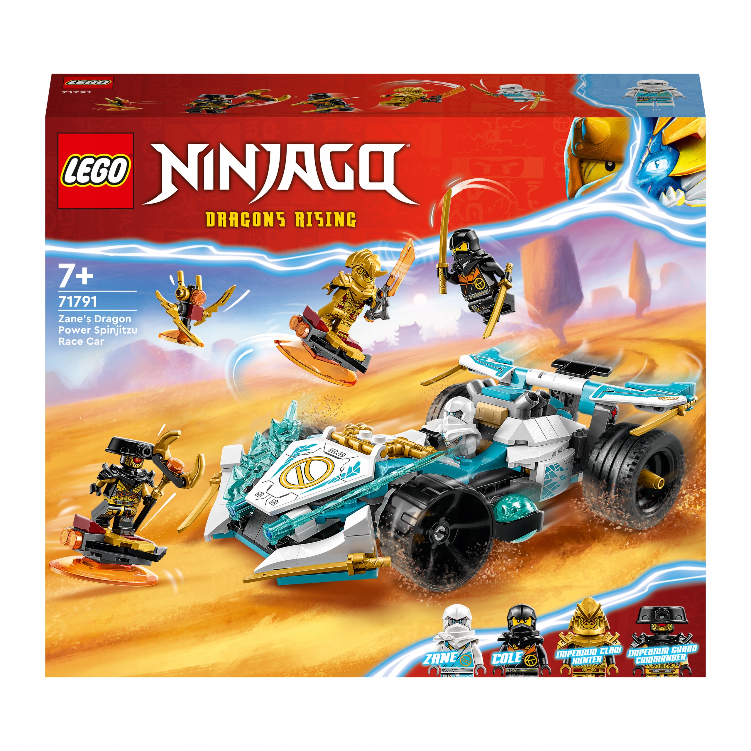 

Lego Ninjago Smocza moc Zane’a wyścigówka 71791