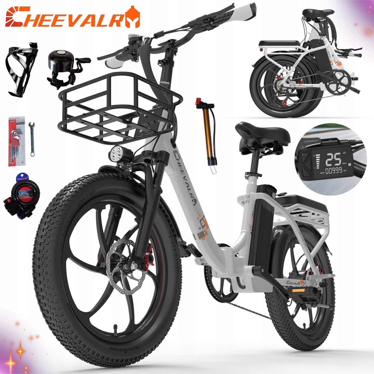 Elektrokolo Cheevalry C20PRO pánské/dámské 250W 20AH 150KM E-bike Pl