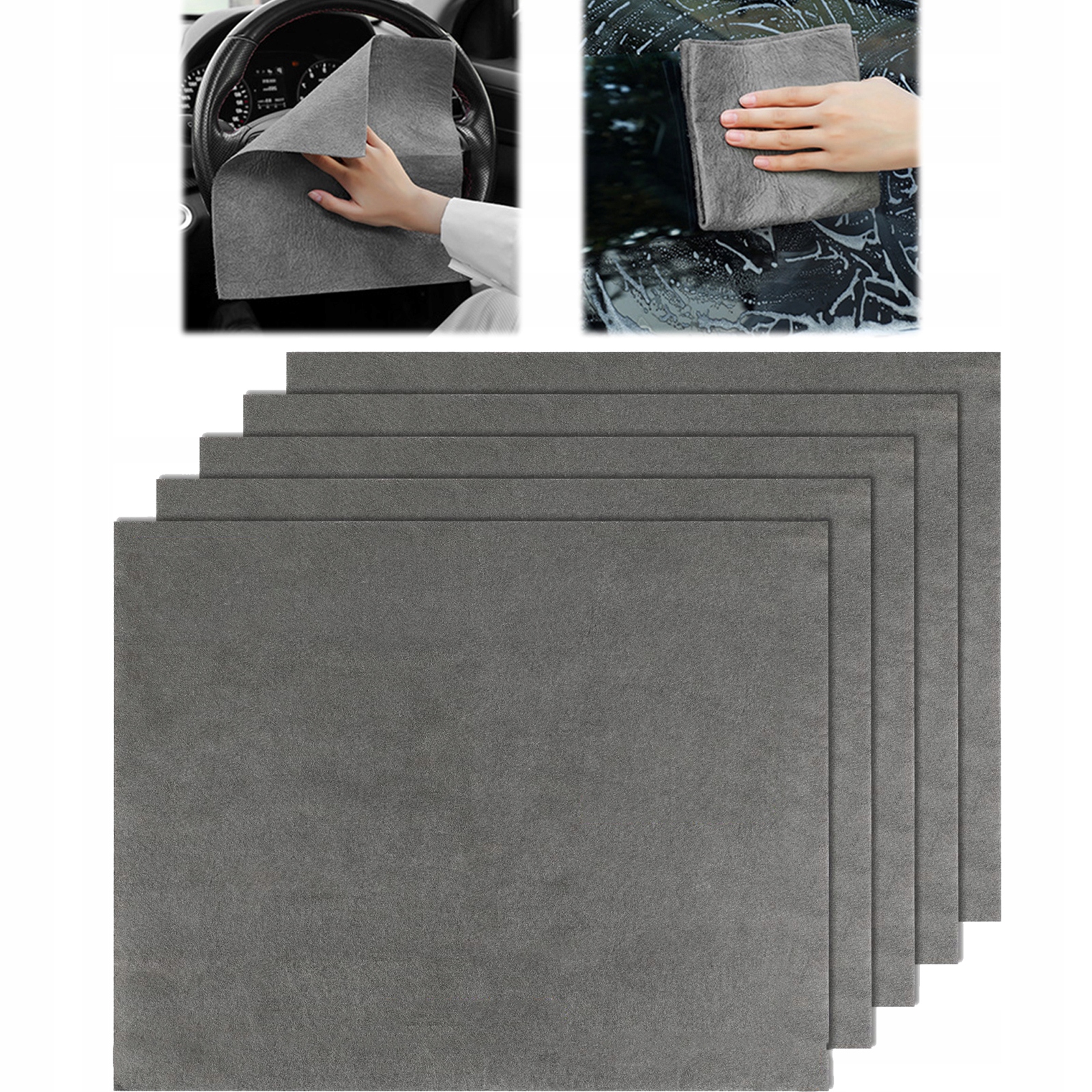 Levně 5 X Magická Zhutněná Utěrka 30 X 40 CM Na Úklid, Absorpční Mikrovlákno