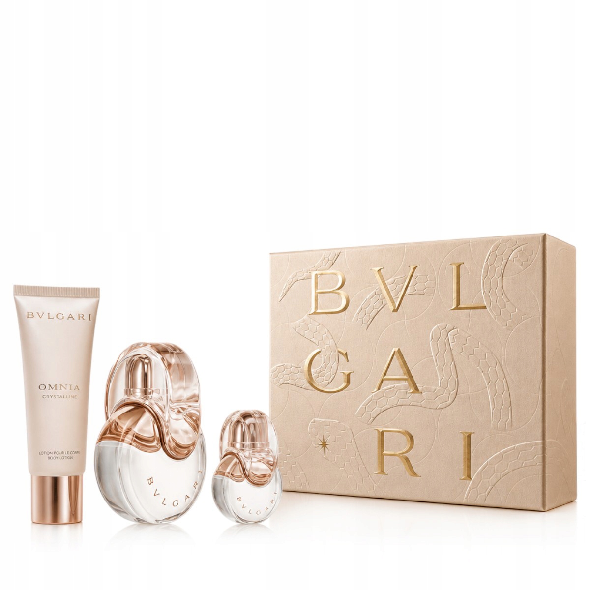 Bvlgari Omnia Crystalline Edt 100 ml Edt Mini 15 ml Krém na ruce 40 ml