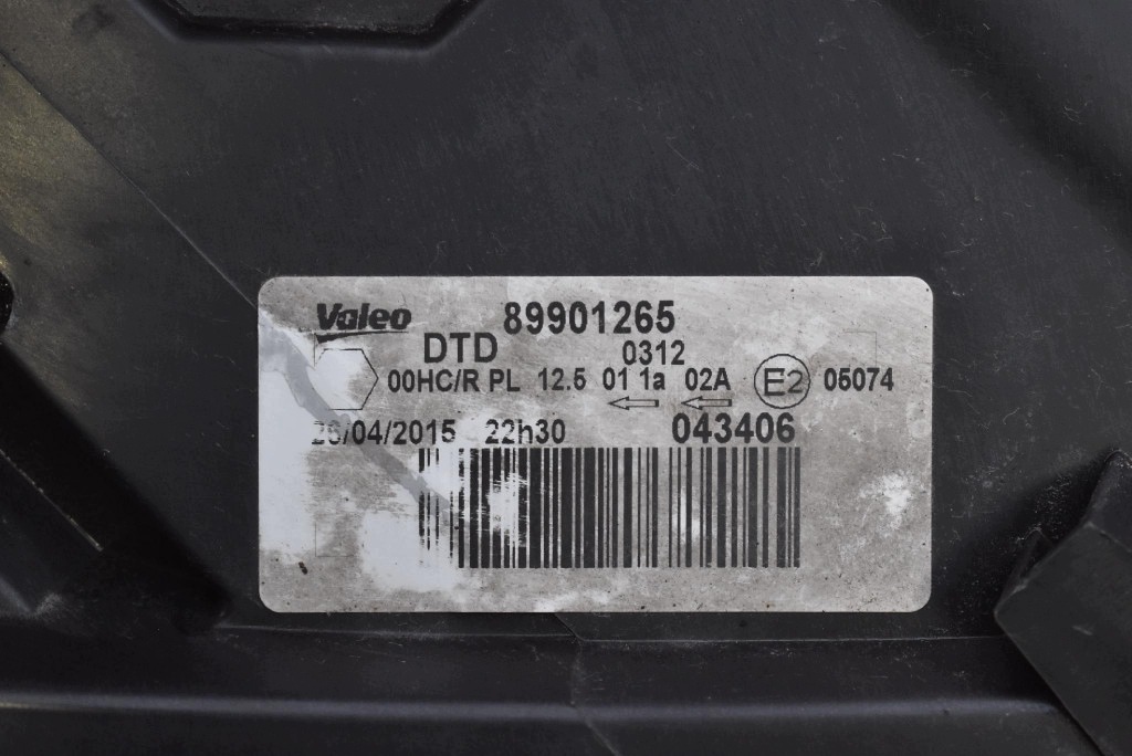 REFLEKTOR right light front EU 89901265 FIAT SCUDO 2 II 07-12