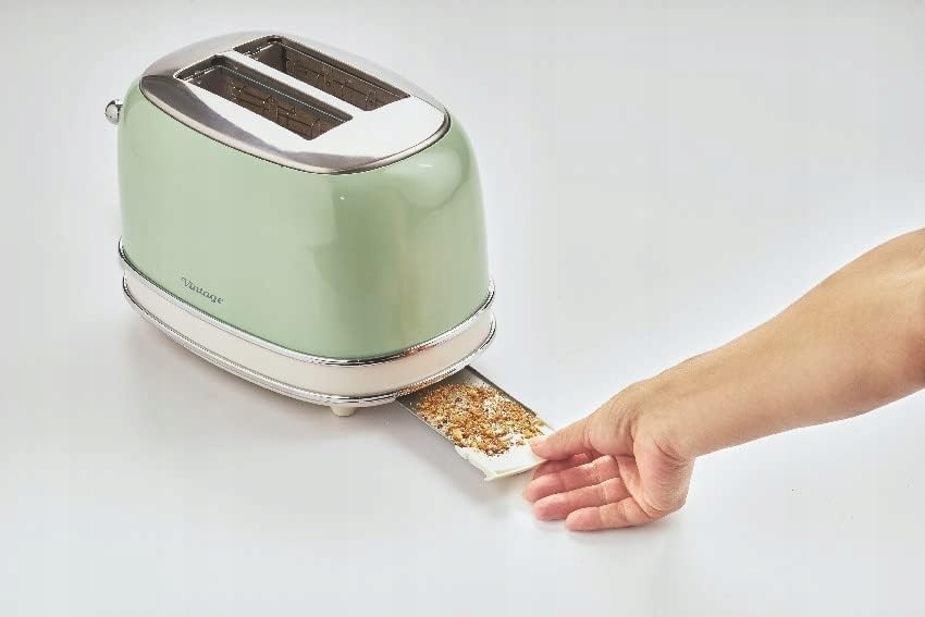 ARIETE Vintage Toster Retro 2-Kromki 6 Poziomów 810W Stal Nierdzewna — miniatura 5