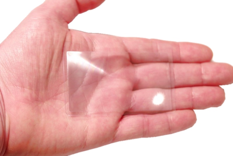 LUPA KIESZONKOWA SOCZEWKA FRESNELA 8,5x5,5cm Marka Inna