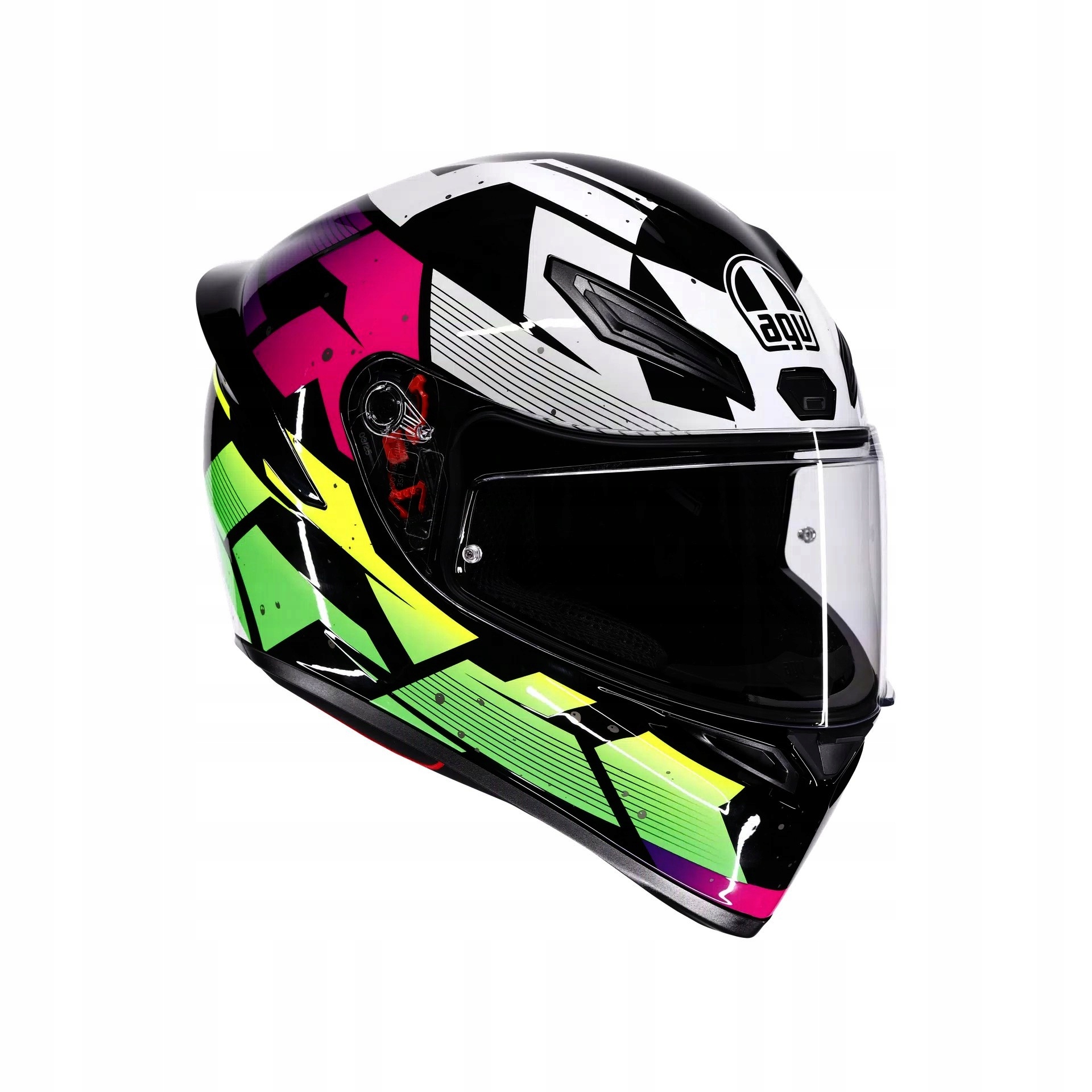 Prilba Agv K-1 L Pinkpulse Čierna/Fialová/Limeta E2206
