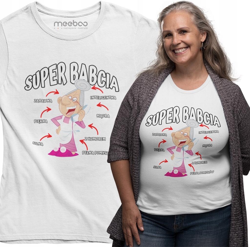 

Koszulka T-shirt Na Dzień Dla Babci Babcia