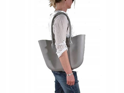 

O Torba Gumowa Hobo Torebka Jelly Shopper Bag Tgg