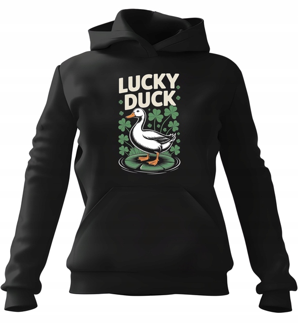 pánská mikina s kapucí Lucky Duck 2XL pro muže, muže a muže