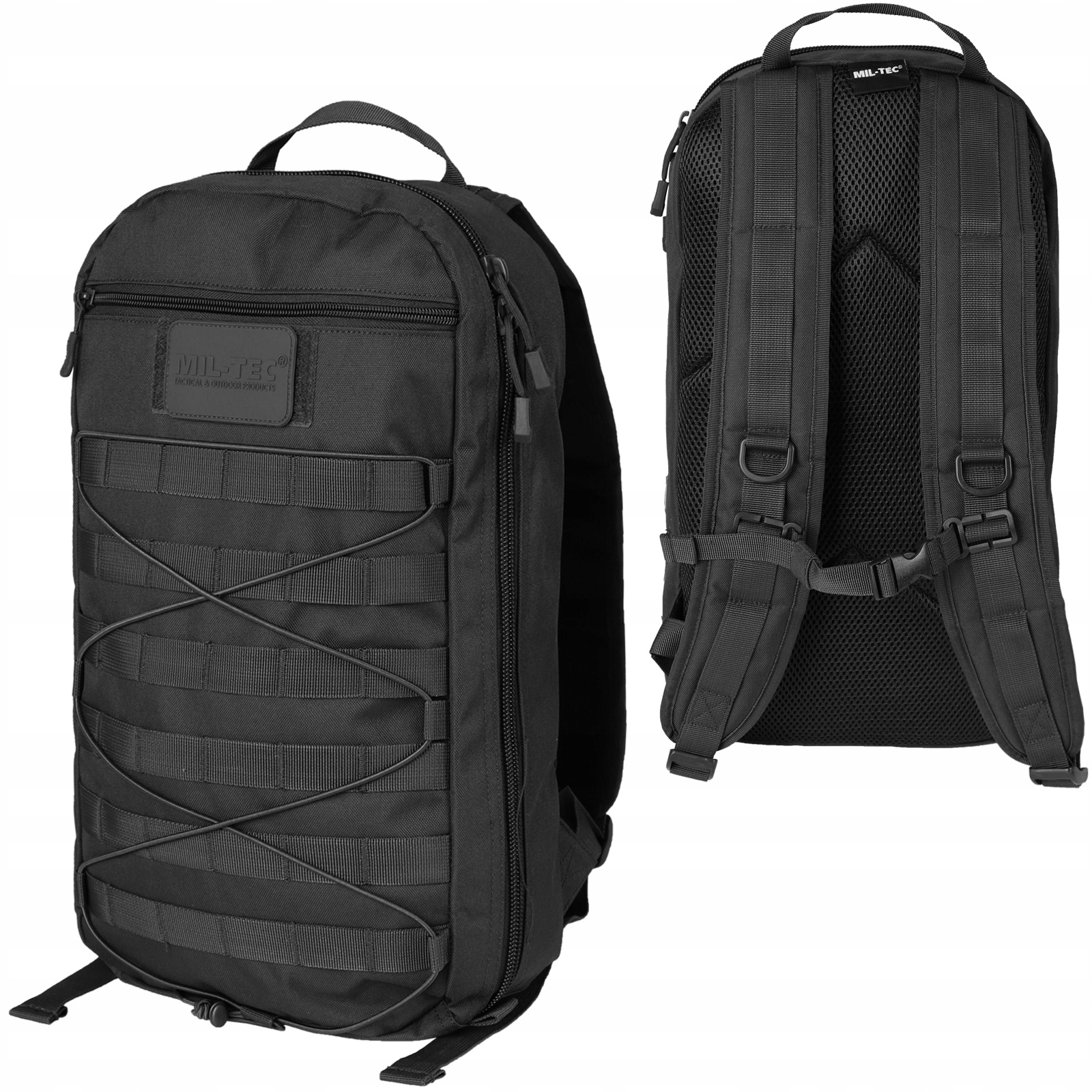 Plecak Turystyczny Wojskowy Mil-tec Core Daypack Miejski Molle 15L Czarny