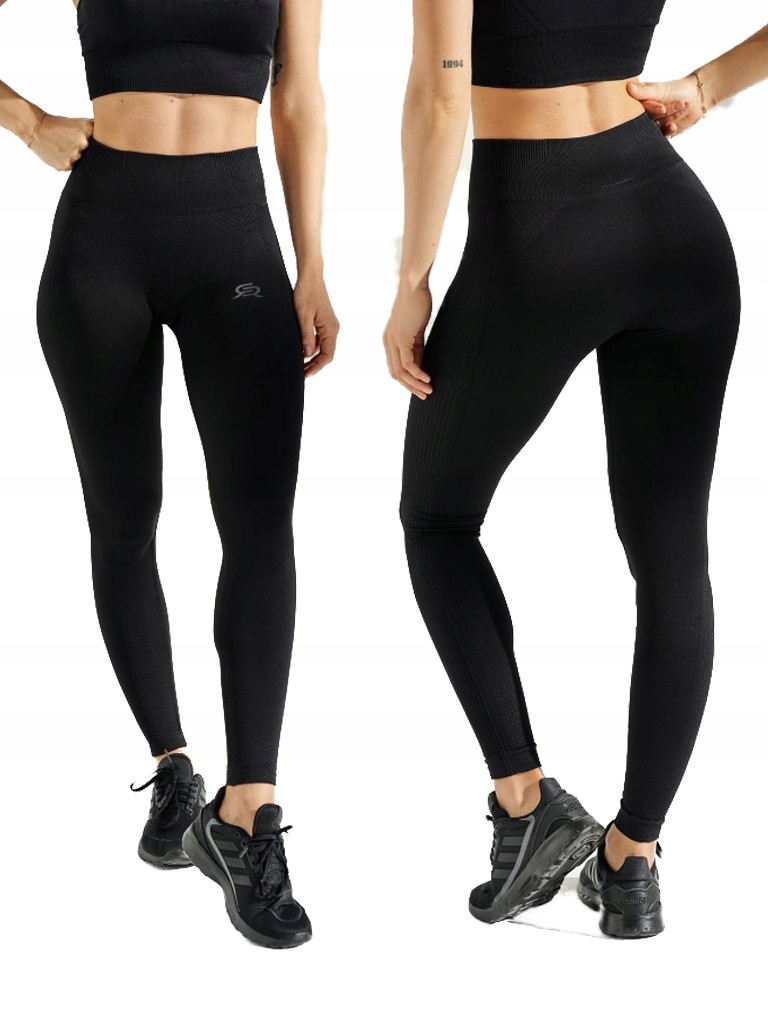 Legginsy spodnie damskie sportowe getry fitness L