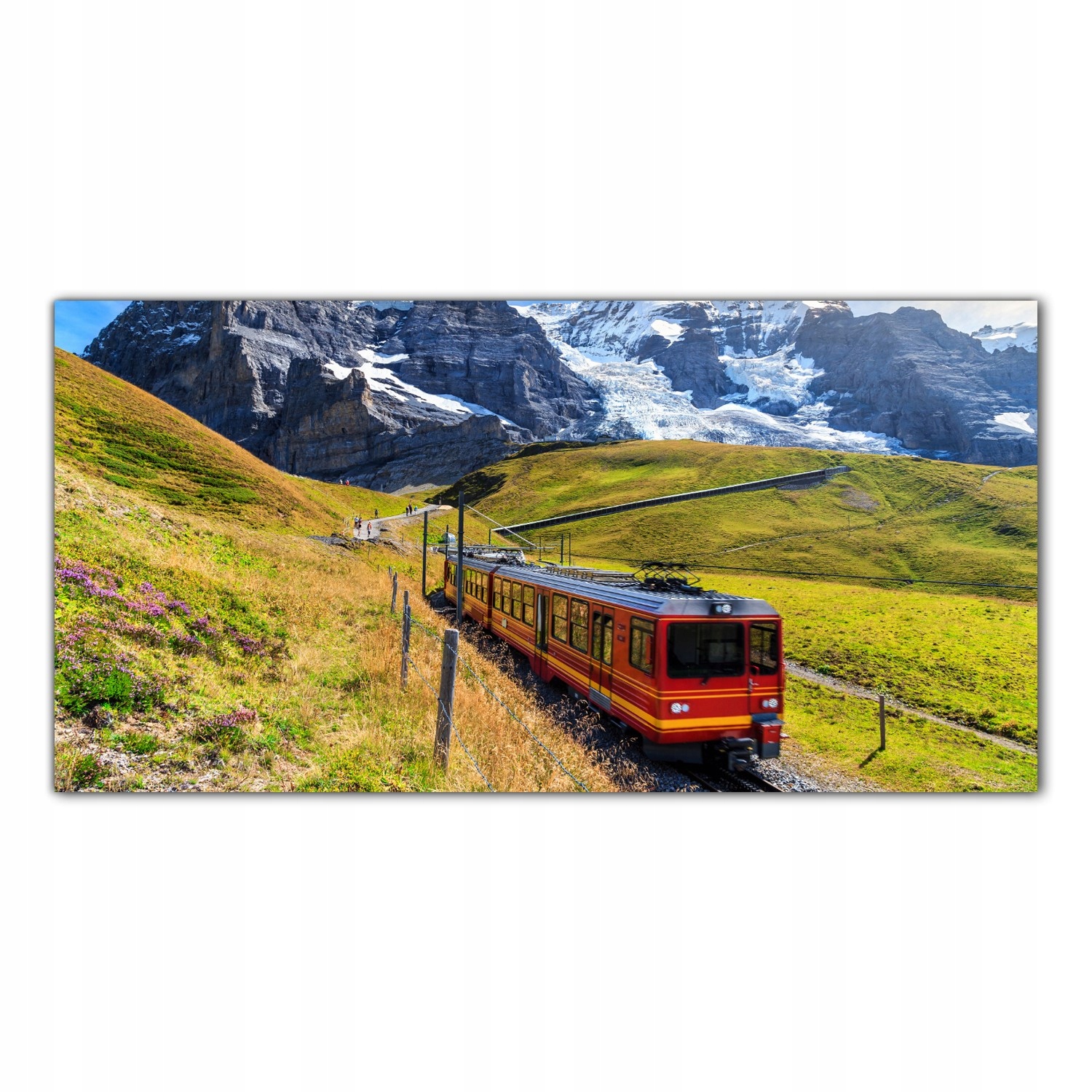 

Hartowany Obraz Szklany Pociąg Góry Turysta 140x70