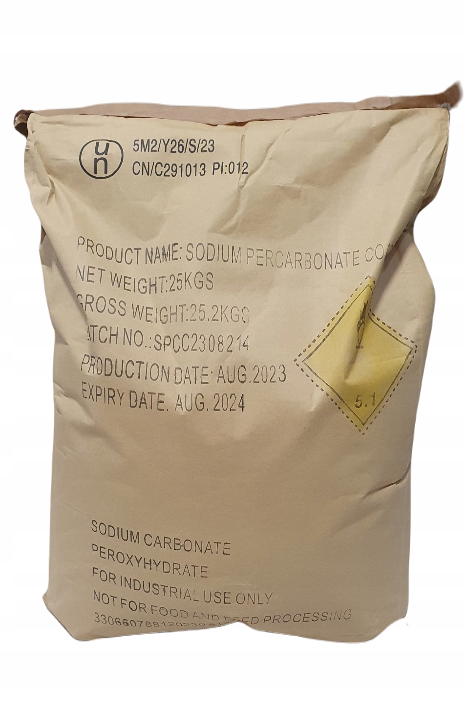 Nadwęglan Sodu 1,5H2O2 worek 25kg Aktywny proszek