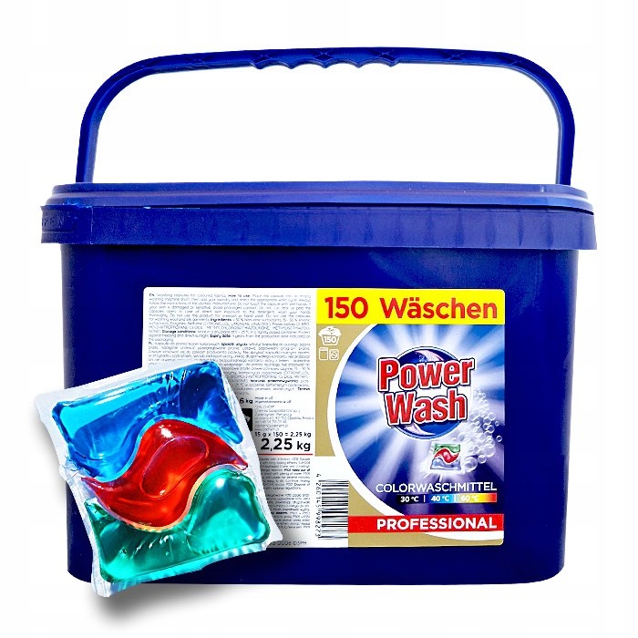 Levně Kapsle na praní Power Wash Professional color 150 Ks