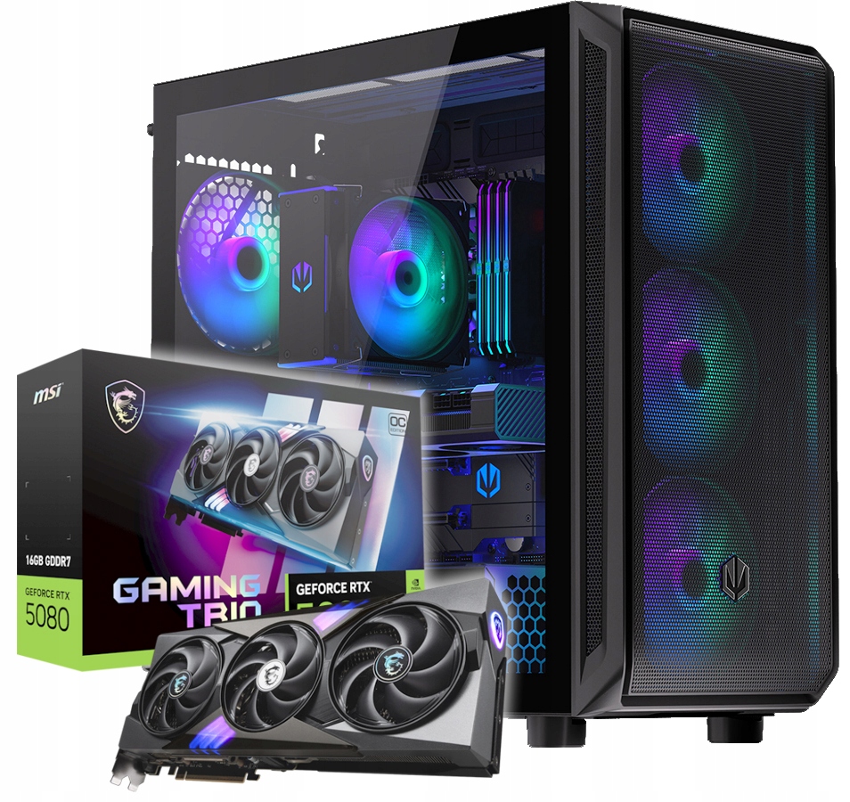 Komputer Gamingowy ARX700 i7-14700kf 2x SSD2TB 32GB RTX5080 Wifi WIN11 Woda