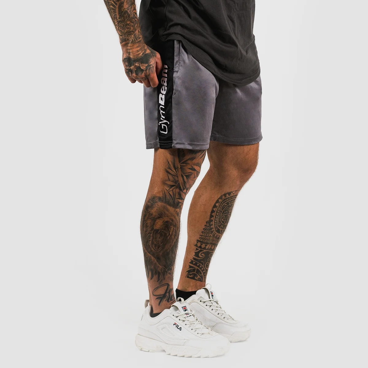 Szorty Vertical Spodenki Męskie Sportowe Do Ćwiczeń Sportowe GymBeam L Grey