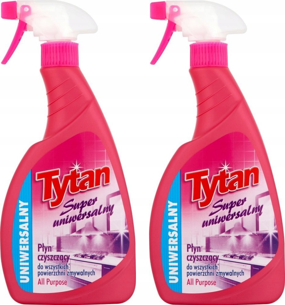 

Płyn do czyszczenia Tytan z rozpylaczem 0.5l x 2