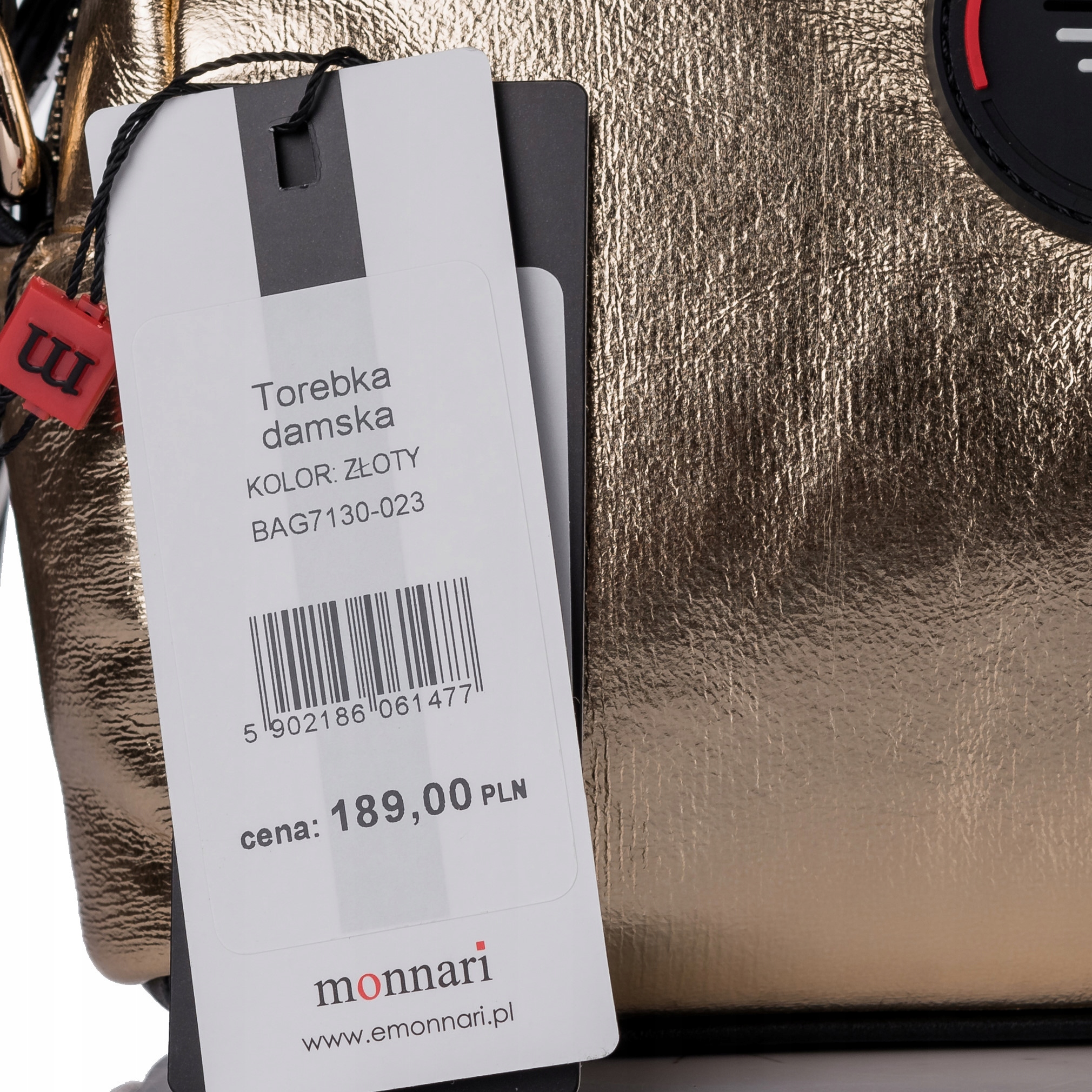 TOREBKA DAMSKA NA RAMIĘ LISTONOSZKA MONNARI Głębokość produktu 7 cm