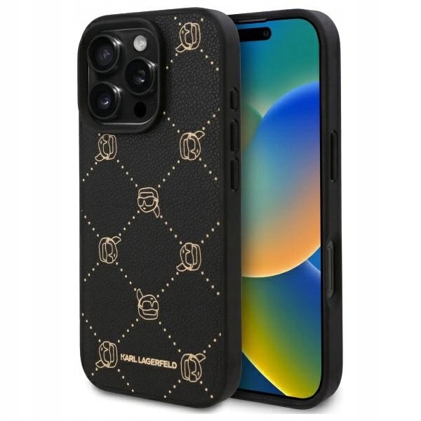 Karl Lagerfeld KLHMP16XPGKHPHK iPhone 16Pro Max 6.9 černá/černá Magsafe Ka