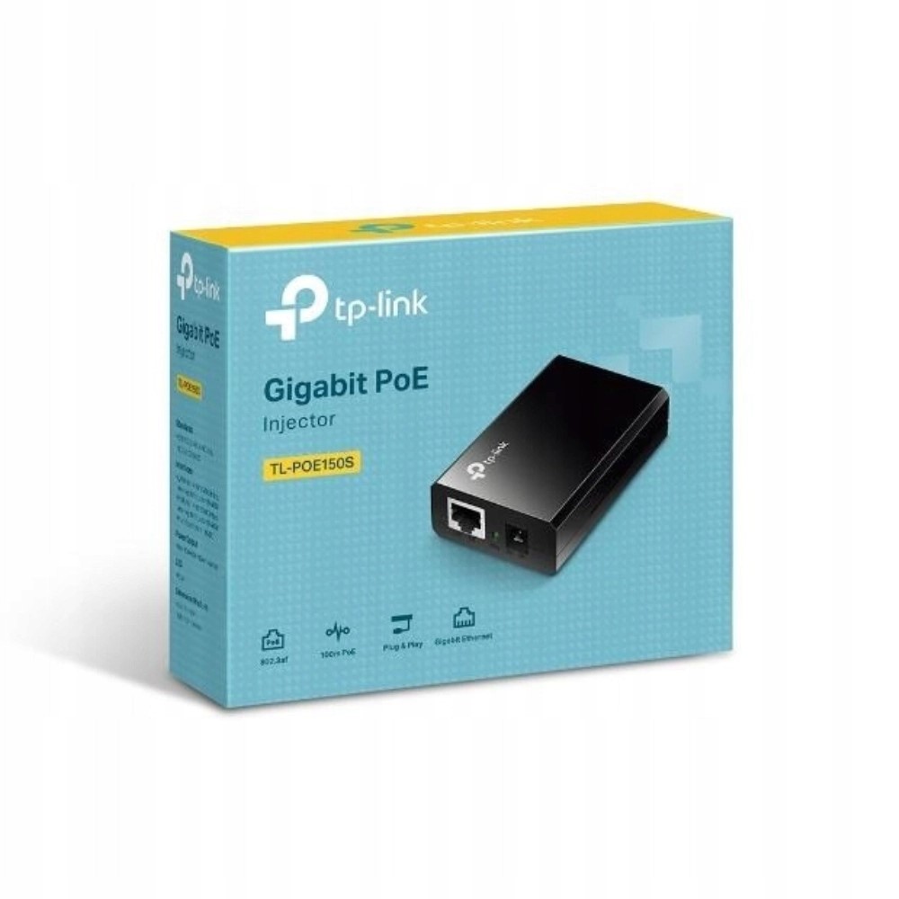 Zasilacz PoE (Injector) TP-Link TL-POE150S 2xRJ45 15.4W