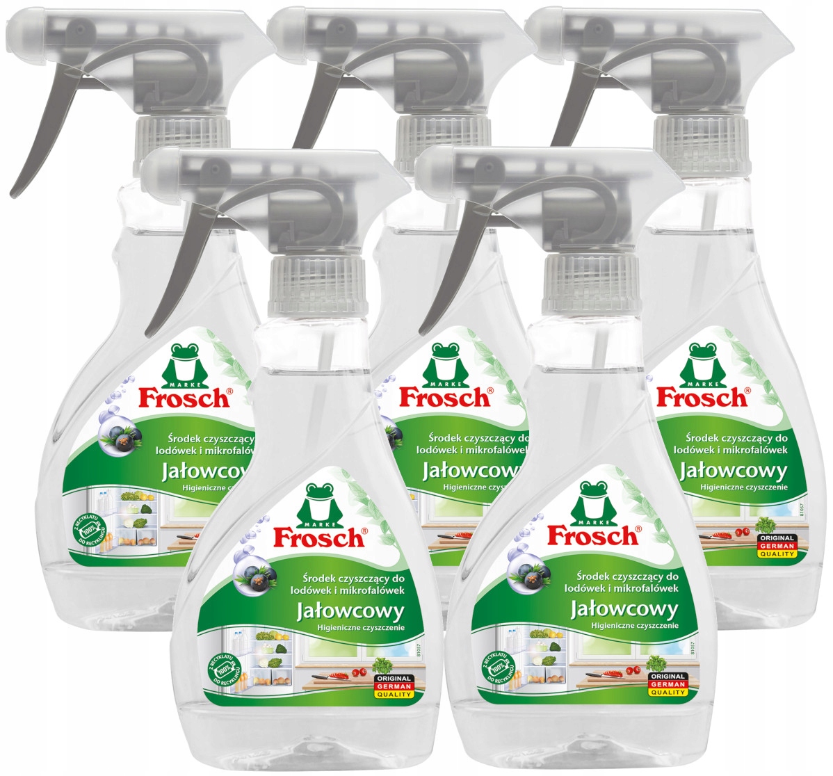 Levně Frosch Ekologický čisticí prostředek na ledničky a mikrovlnné trouby 300 ml x 5