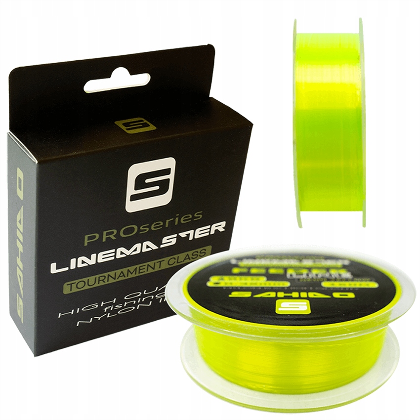 Żyłka Wędkarska Sahido Linemaster Feeder Line 0,32MM 150M Neonowa Mocna