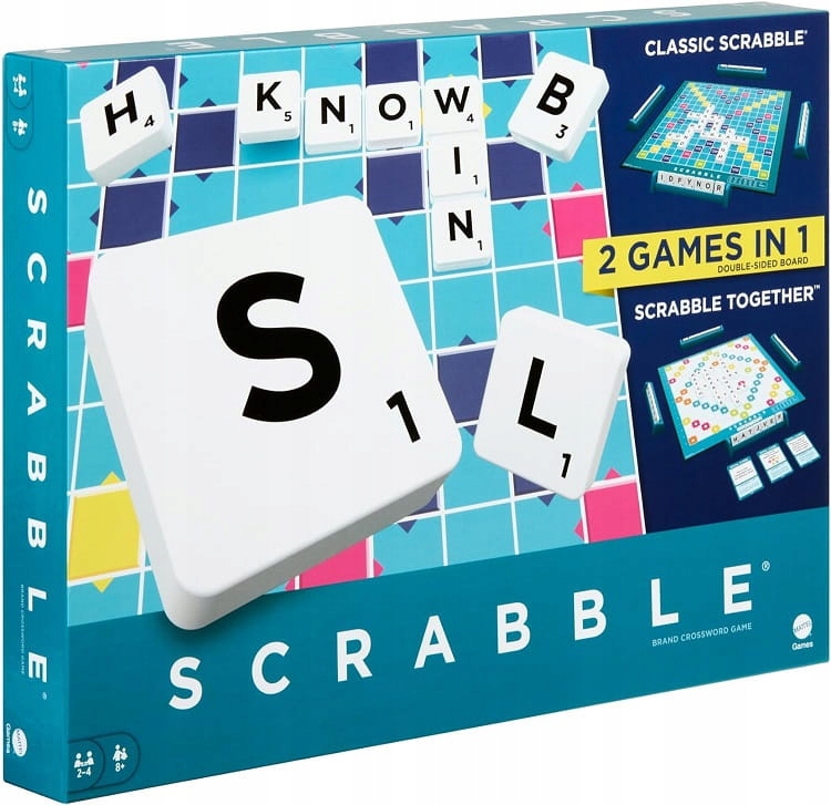 Mattel Gra Scrabble Wersja angielska Nowe HWD43 scrabble po angielsku