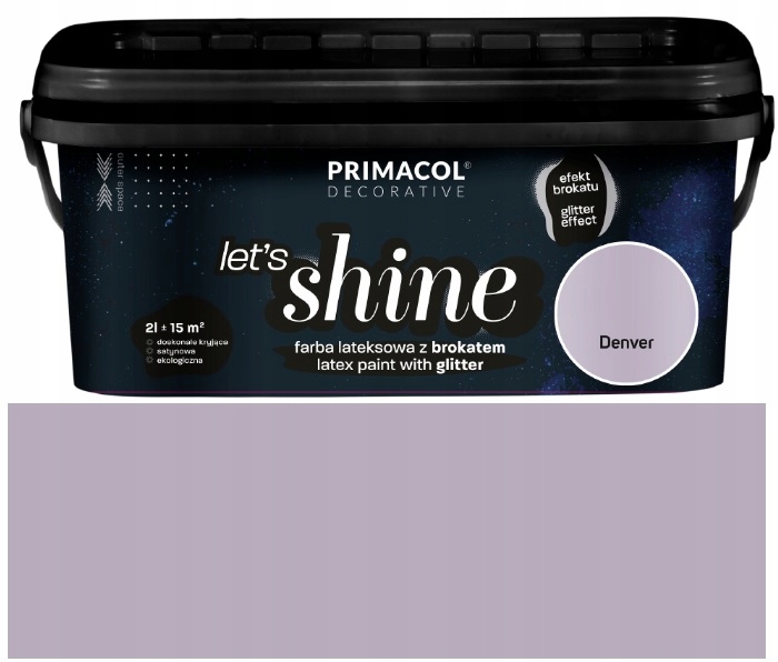 Primacol Decorative Let`s Shine Farba Z Brokatem Dekoracyjna Denver 2L