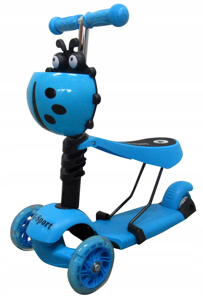 HULAJNOGA TRÓJKOŁOWA PCHACZ 5w1 ŚWIECĄCE KOŁA Liczba kół 3
