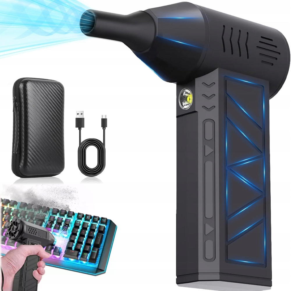 Výkonný Elektrický Foukač Stlačený Vzduch Kompresor Air Duster Na Prach