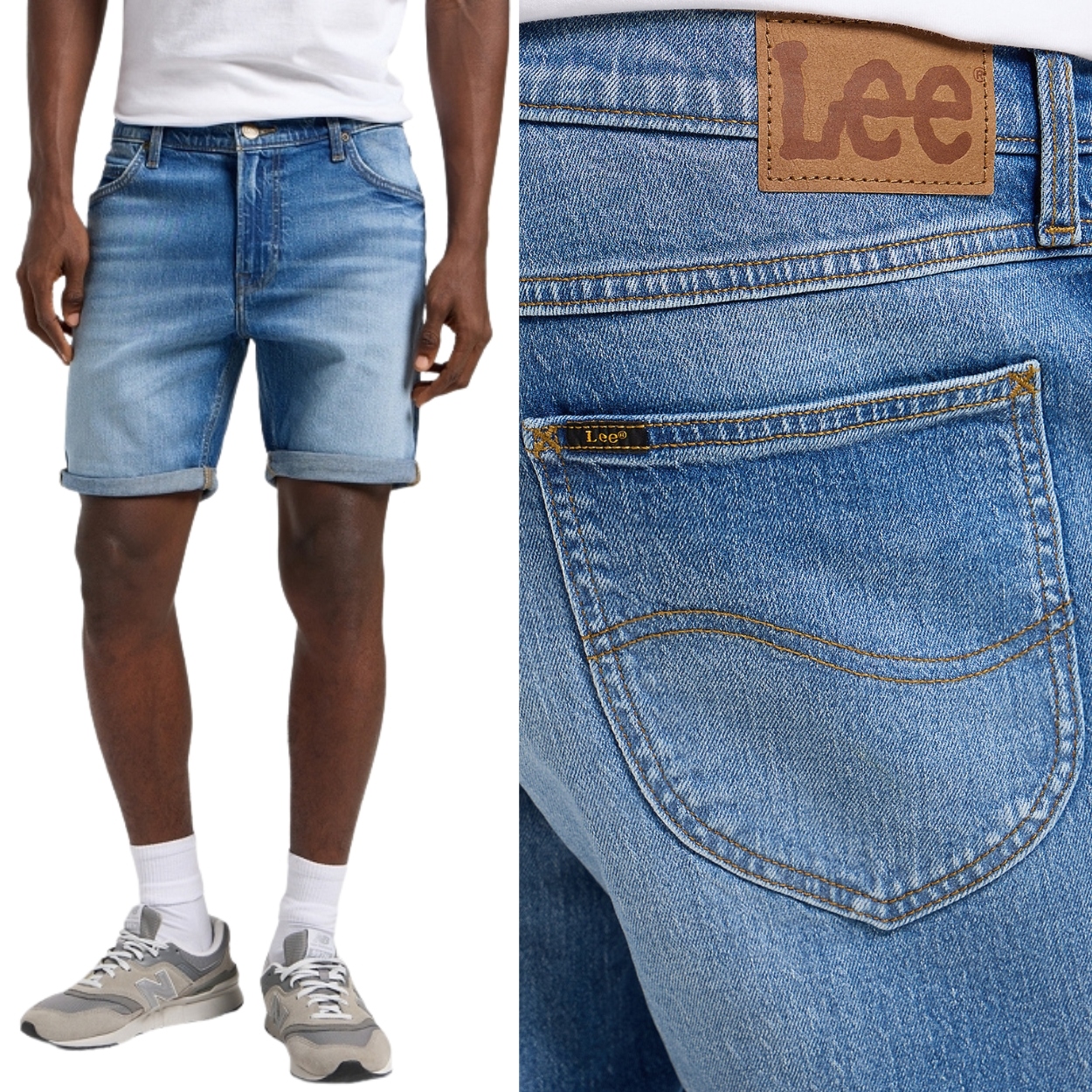 Lee Rider Short slim Serpent Džíny krátké džínové kalhoty šortky W32