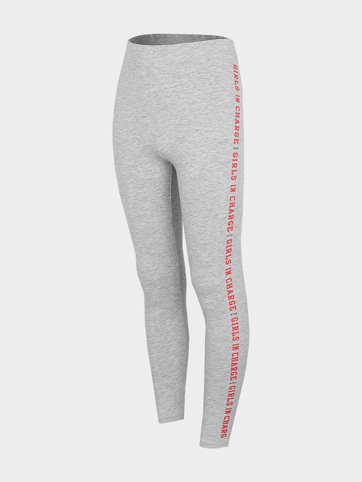 Legginsy chłodny jasny szary melanż JLEG003 134cm