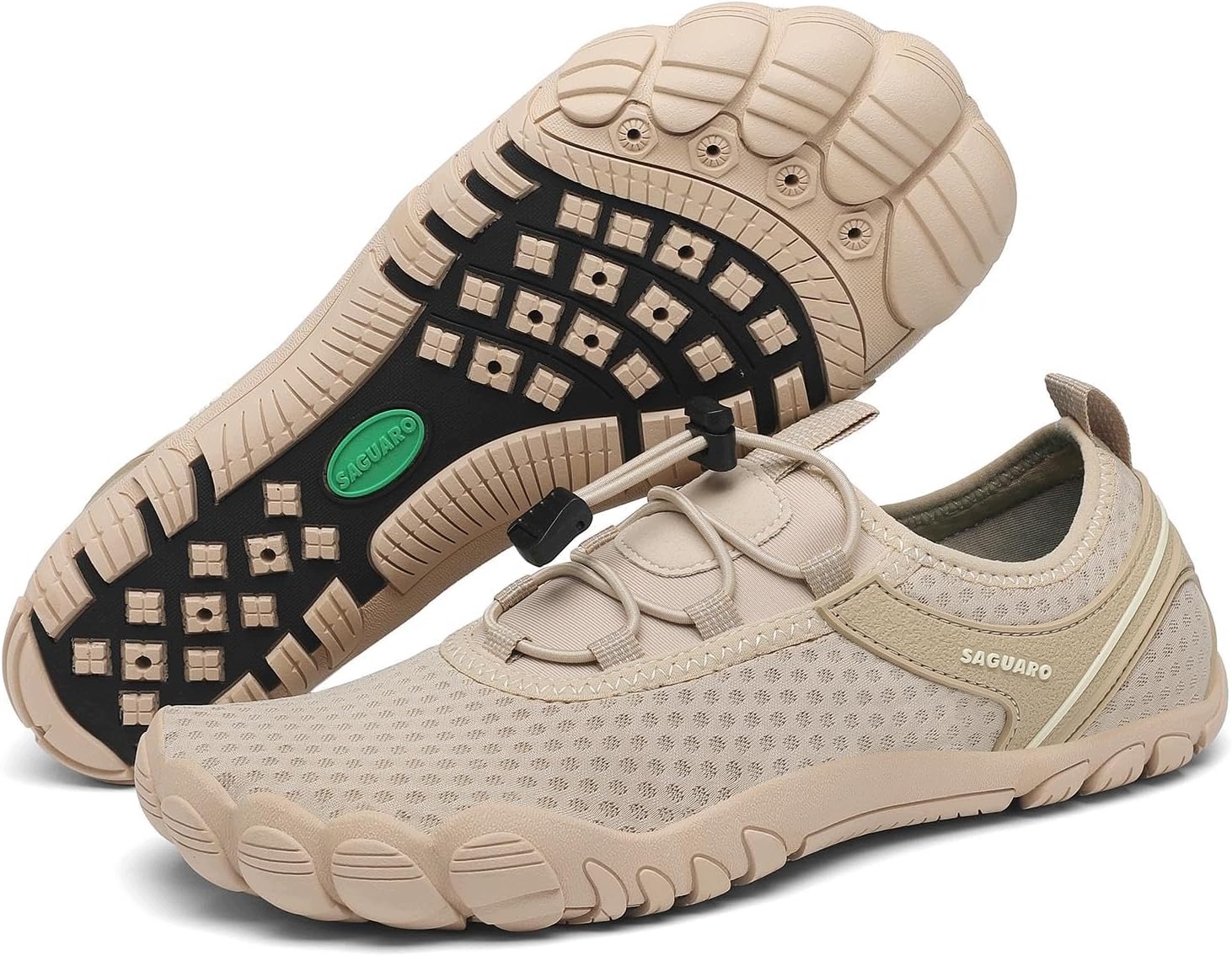 Buty do wody szybkoschnące szeroki nosek khaki 40 Eu składane
