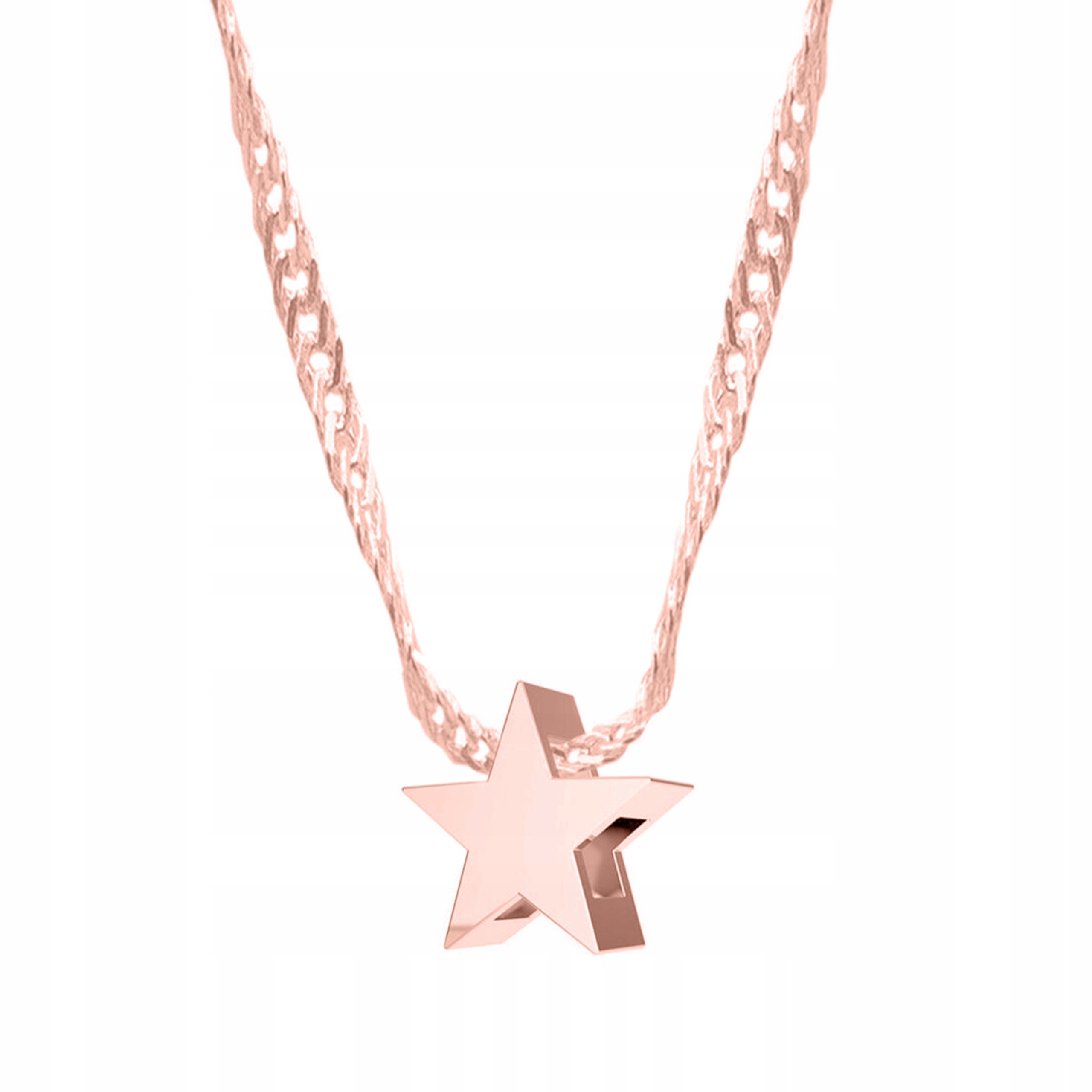 Pozlacený náhrdelník s hvězdičkou Hvězda Noc Nebe Vesmír Hvězda Stříbro 925