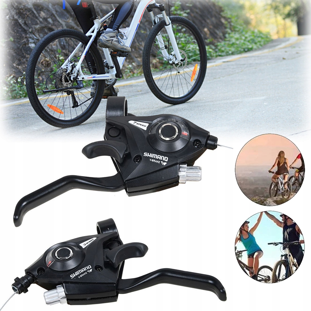 DŹWIGNIA ZMIANY BIEGÓW DO ROWERU, DŹWIGNI ZMIANY BIEGÓW ROWEROWYCH 3 X 7