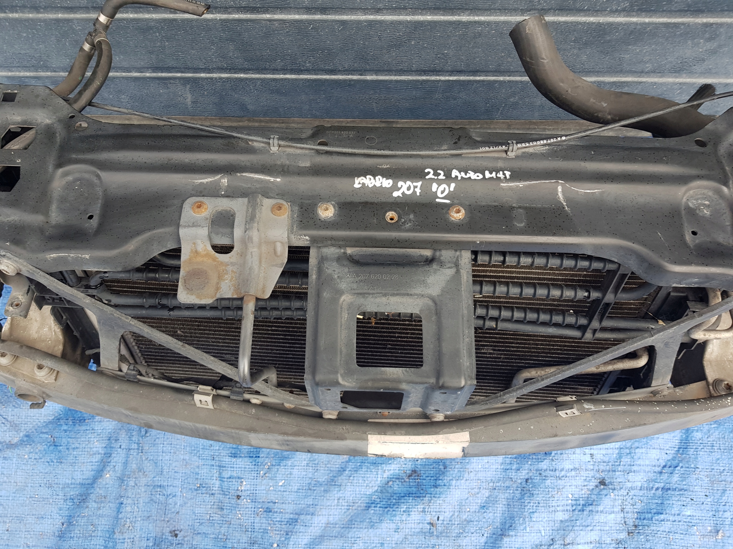 support panel for radiators radiator MERCEDES W207 2.2 CDI A207 CABRIO AUTOMAT