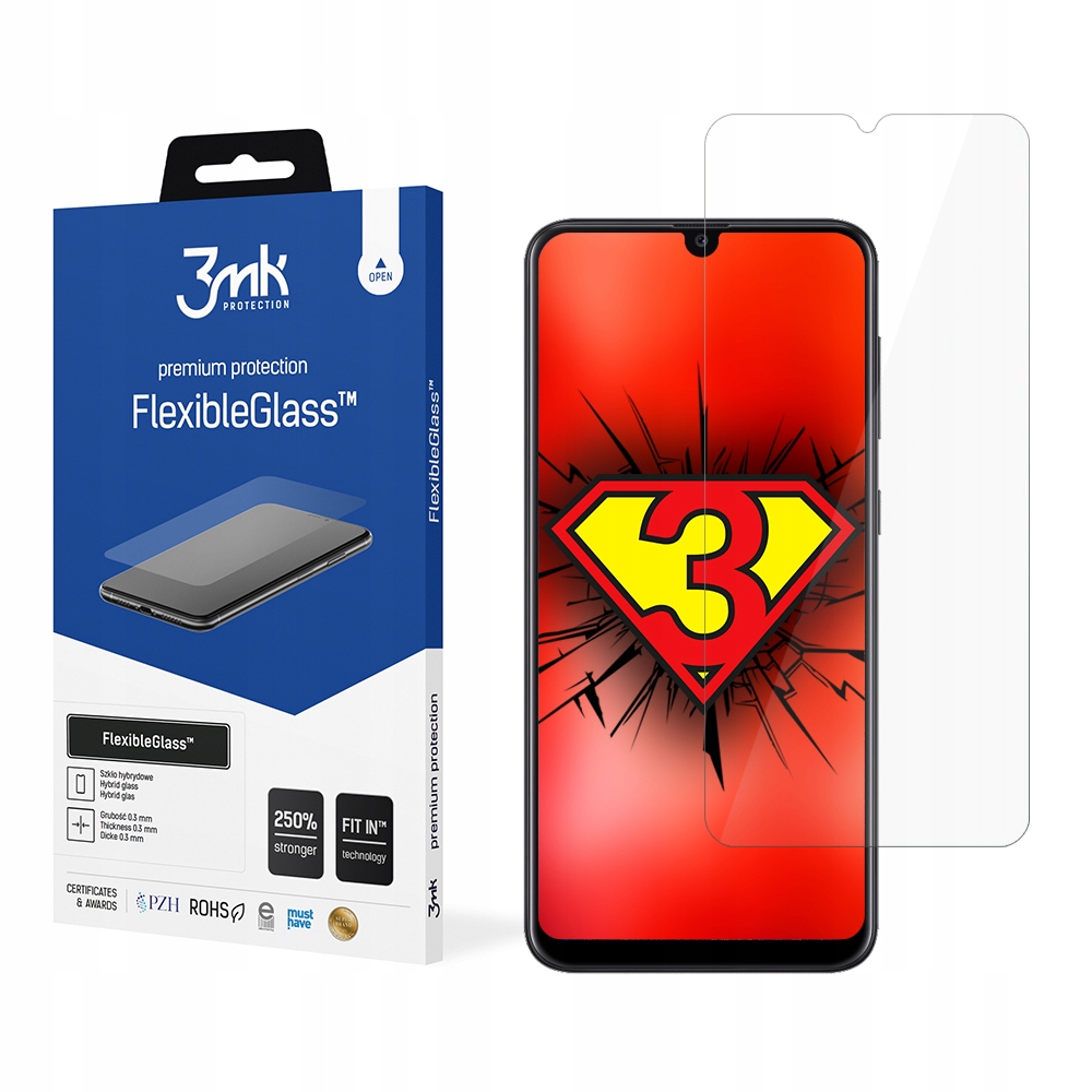 

Szkło hybrydowe do Samsung Galaxy A30s - 3mk Glass