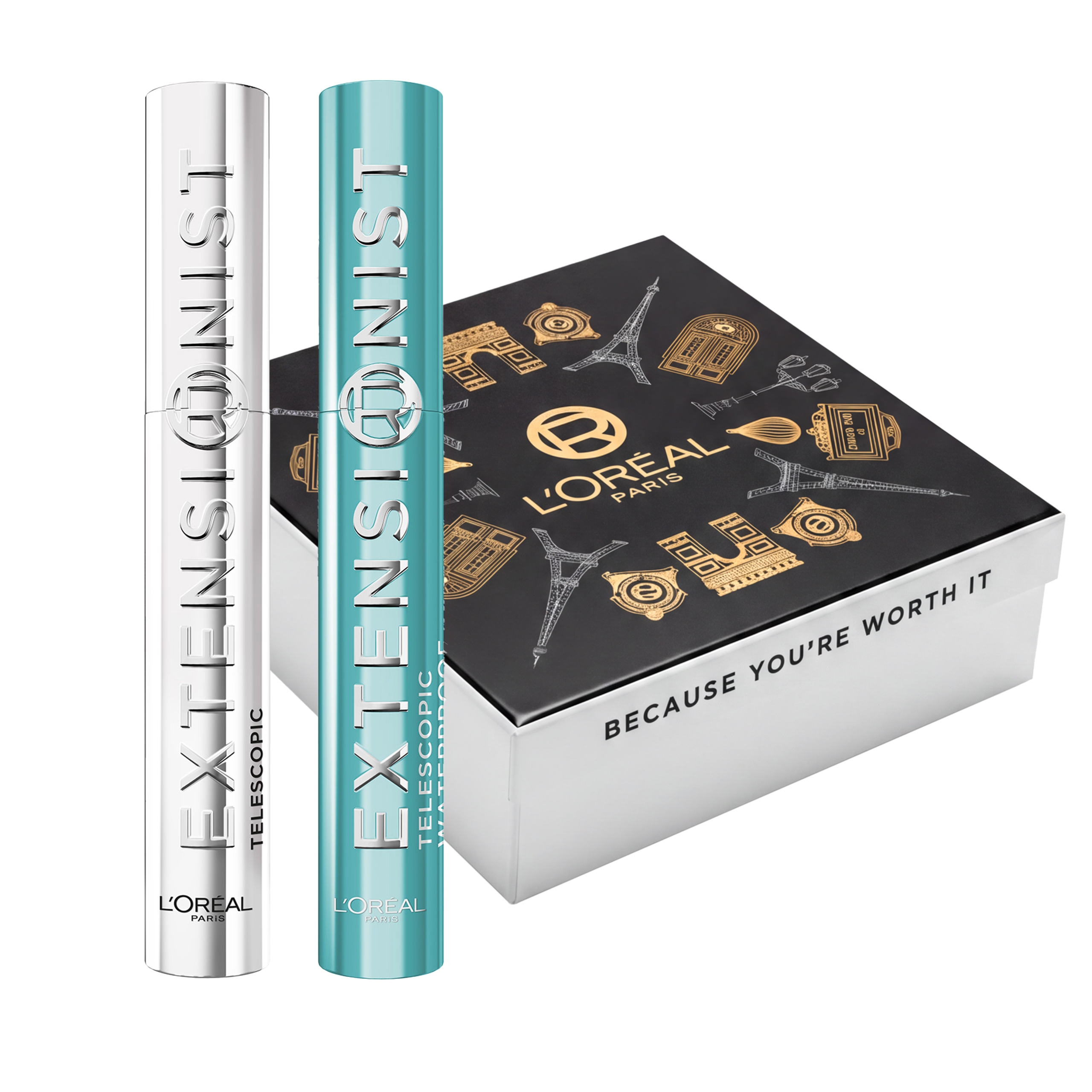 Zestaw L'Oréal Extensionist Czarny Wodoodporny Tusz Extensionist Mascara