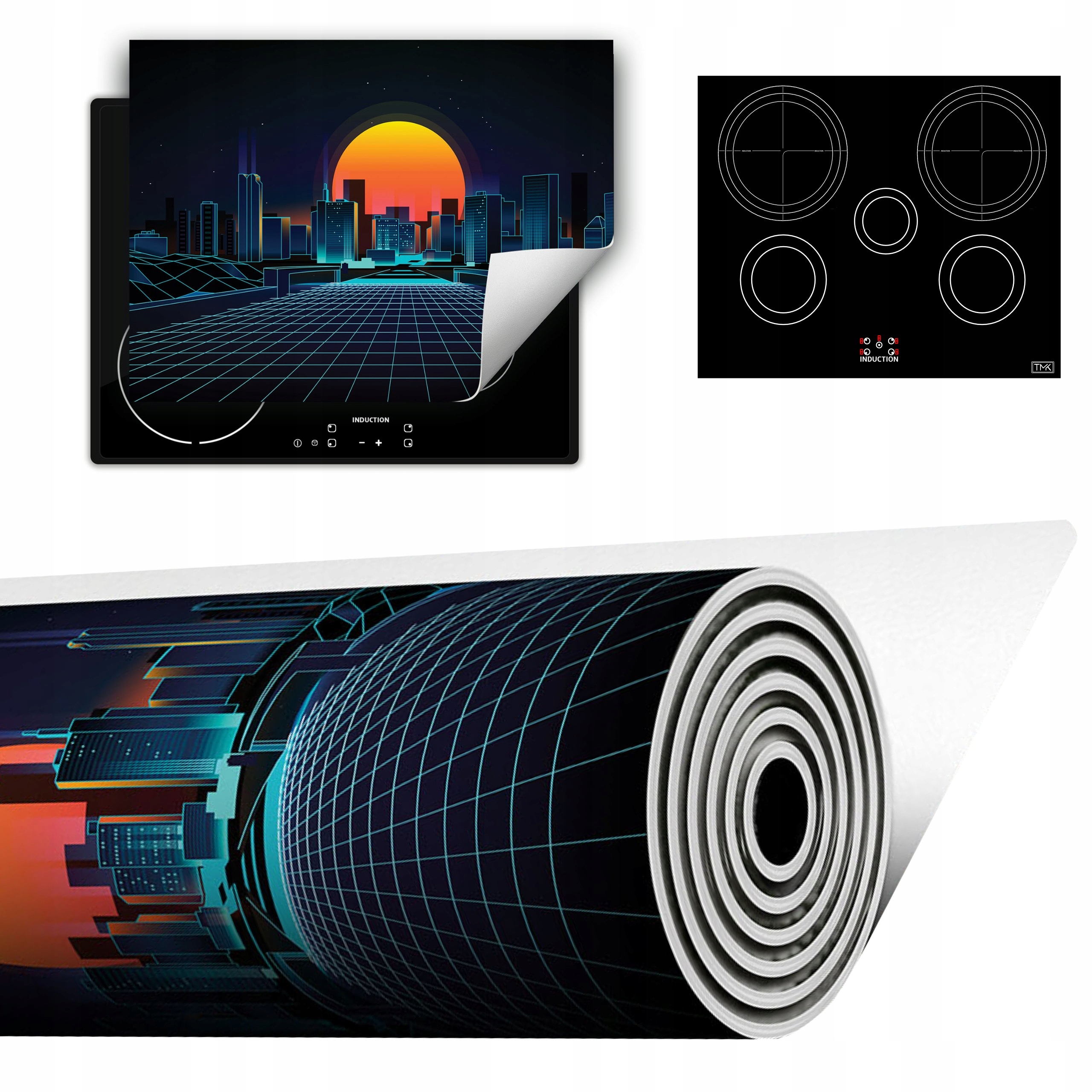 Vinylová Podložka Do Kuchyně Více Místa 70x52 slunné město