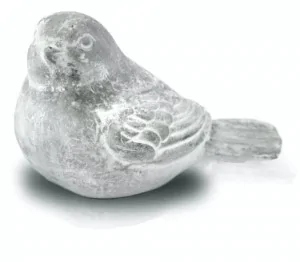 Ptaszek szary betonowy figurka do ogrodu 9 cm