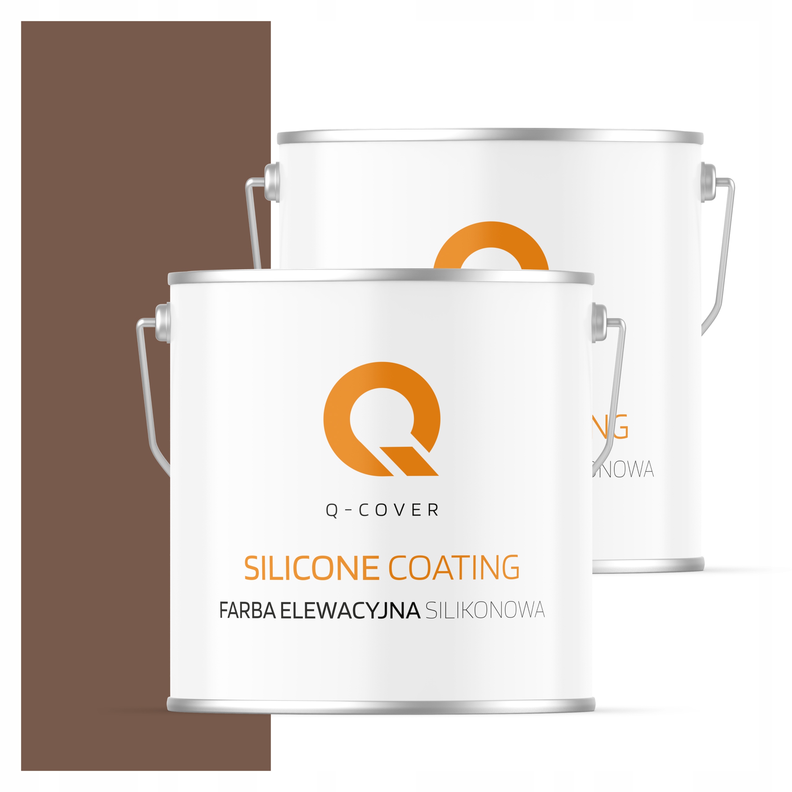 Fasádna farba 5 l silikónová, Uv farba, čokoládová