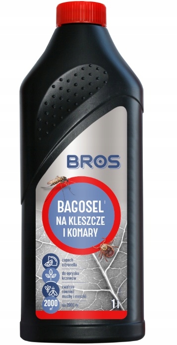 Bros Výkonný Přípravek Postřik Na Komáry Klíšťata 1 l