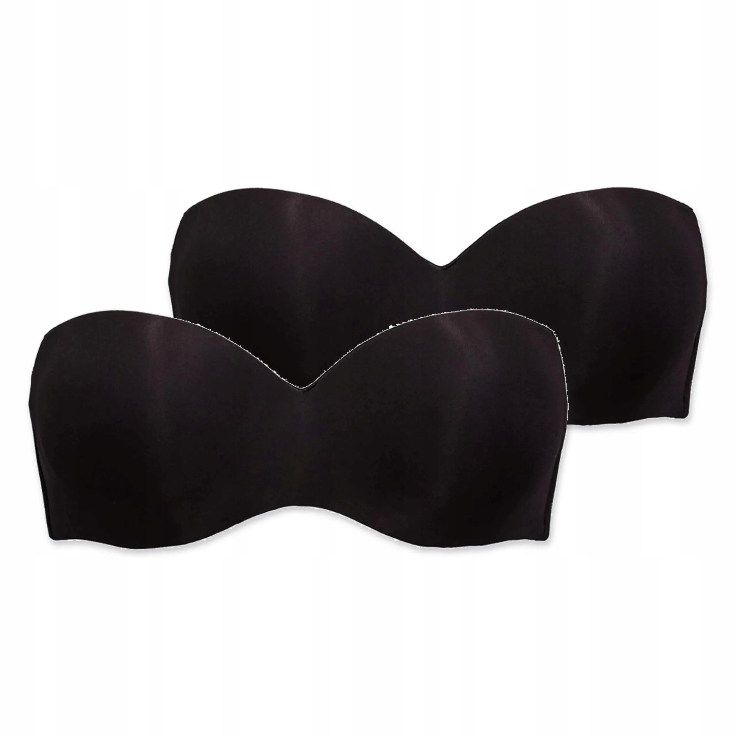 2x Podprsenka bardotka push-up bezešvá Sielei Fantastic 1580 černá 80B