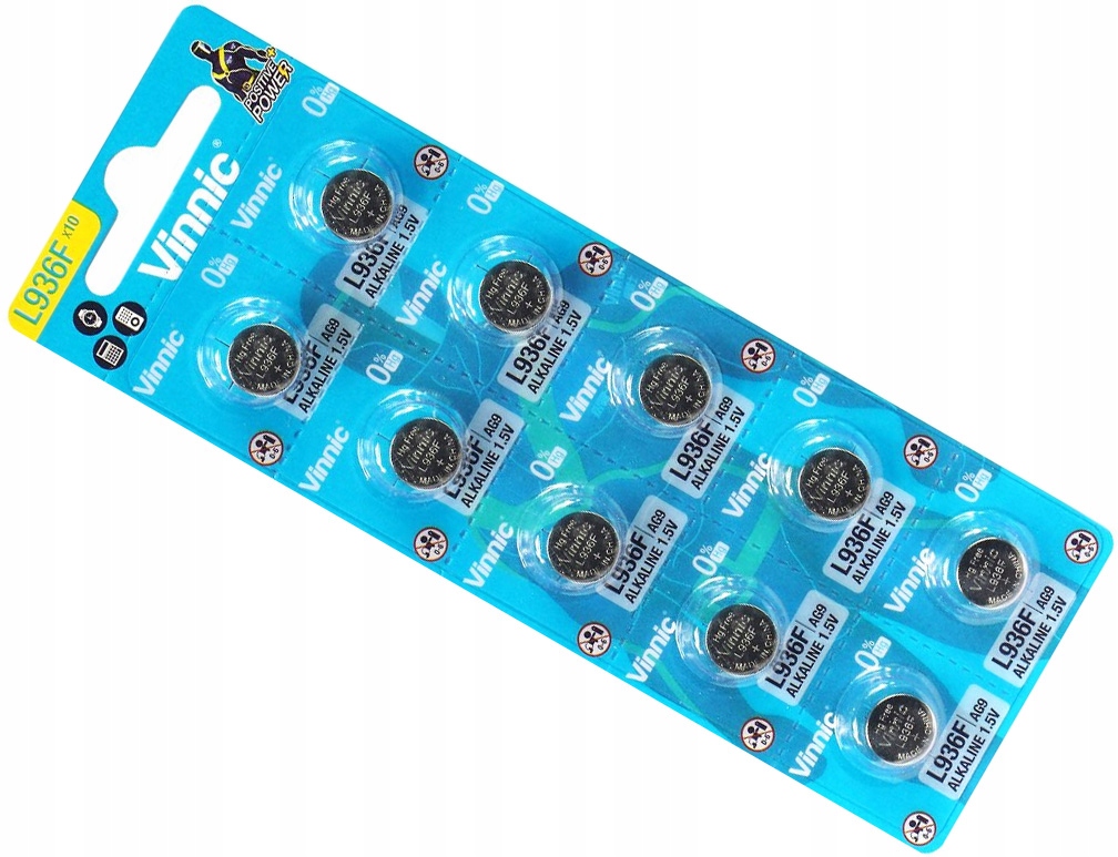 

10x Bateria Vinnic L 936 F AG9 G9 SR936 SR45 394