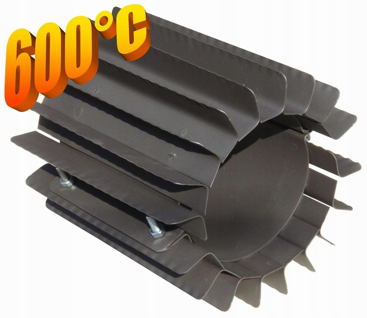 Radiátorový výmenník tepla ⌀ 150 mm/výška 250 mm sivý, nanášaný a skrutkovaný