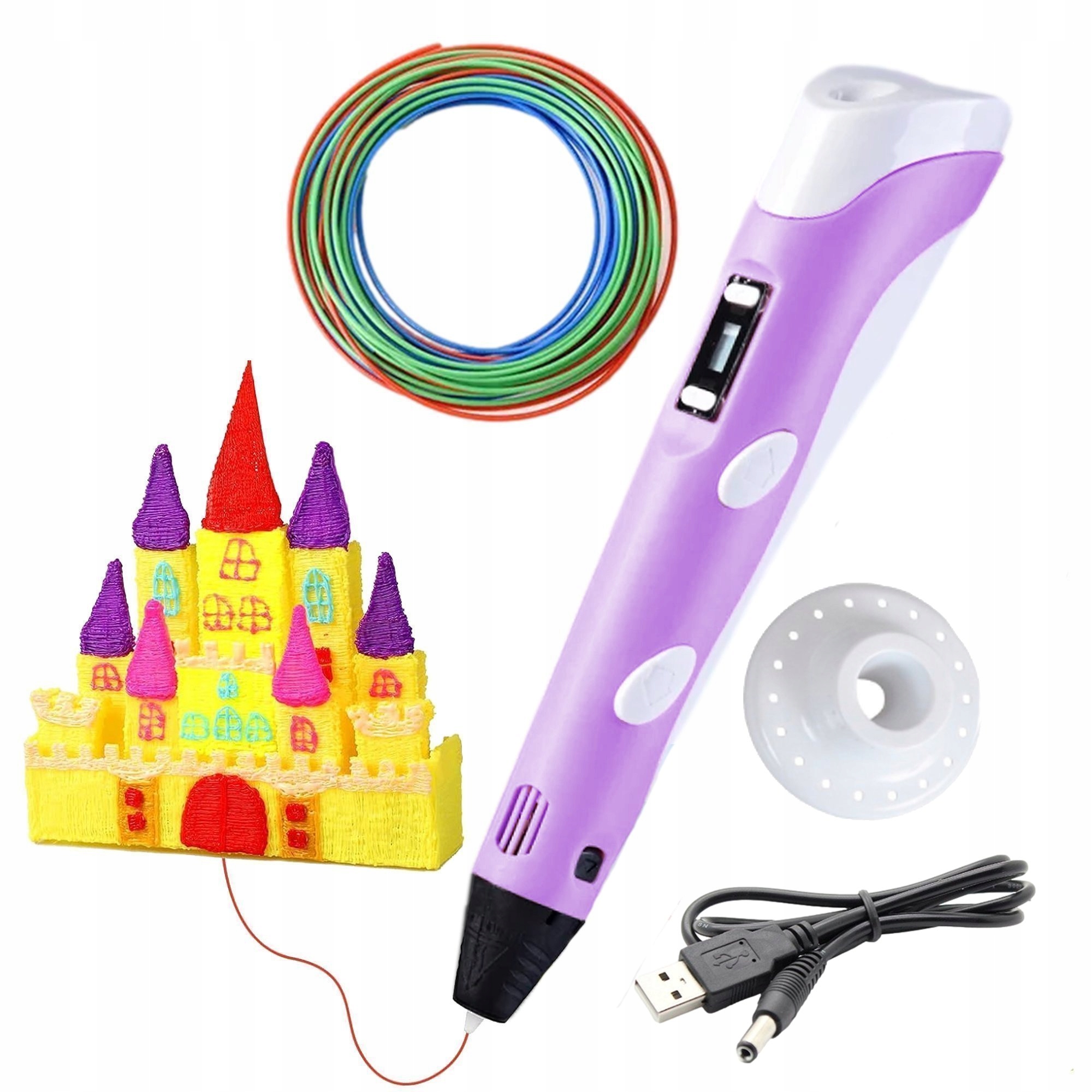 DŁUGOPIS DRUKARKA 3D PEN ZESTAW DO DRUKOWANIA + WKŁADY